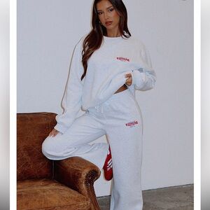 White Fox Capsule 9 Rodeo Crew Oversized Sweatshirt Grey Marle NWT